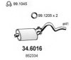 OPEL 852334 Middle Silencer